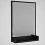 Hanah Home Costa Espejo decorativo negro con estante
